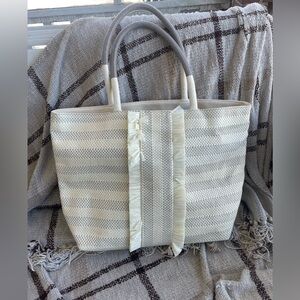 Stella & Dot Woven Large Tote Bag